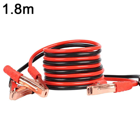 1.8M 500A Car Battery Jump Cable Booster Cable Line Emergency Jump Starter Leads Van SUV Double-Ended with Clamps Clips
