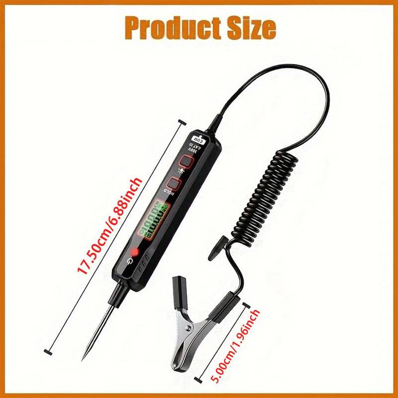 Power Circuit Probe Tester, 6-24V DC Automotive Original Short Circuit Test Light, Automotive Continuity Tester, Professional Car Power Circuit Tester, Car Accessories