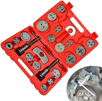 Universal Car Disc Brake Caliper Piston Rewind Tool Set, Compressor Wind Back Repair Tool Kit for Cars Brake Pad 22PCS