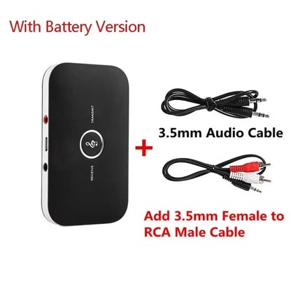 Upgraded Bluetooth 5.0 Audio Transmitter Receiver RCA 3.5Mm AUX Jack USB Dongle Music Wireless Adapter for Car PC TV Headphones