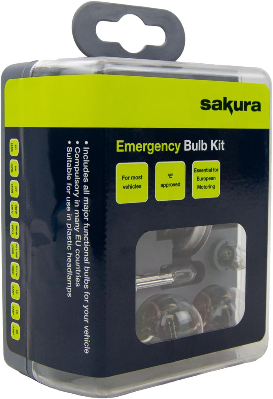 Emergency Bulb Kit - Fits Most Vehicles - 7 Bulbs 3 Fuses