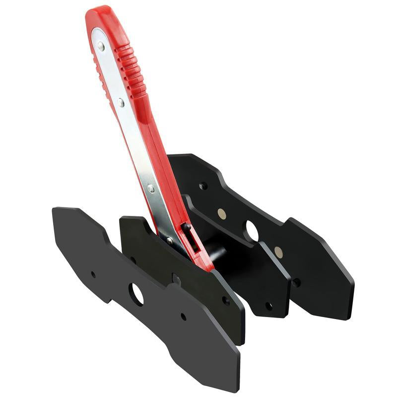 Brake Caliper Press Tool 360 Degree Swing Ratchet Expander Wrench Car Wheel Piston Spreader with Extra 2PCS Large Plates for Single Twin Quad Sextuplet Piston Disc Brake Caliper