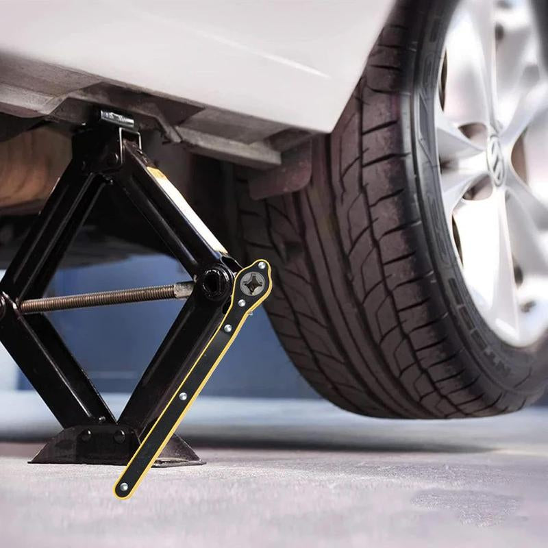 Jack Ratchet Wrench - Scissor Jack Lug Wrench,Lift Speed Handle Tool Auto Jack Ratchet Wrench Car Jack Lug Wrench for Travel Motorcycle