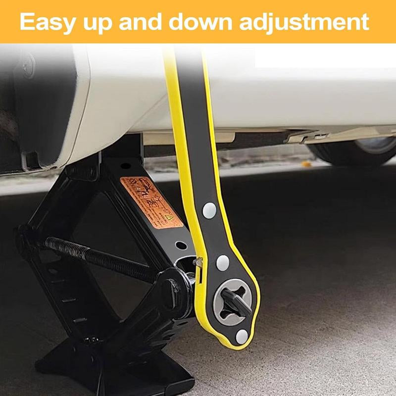 Jack Ratchet Wrench - Scissor Jack Lug Wrench,Lift Speed Handle Tool Auto Jack Ratchet Wrench Car Jack Lug Wrench for Travel Motorcycle